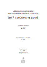 İhyâ Tercüme ve Şerhi: cilt 4 (11 Cilt)